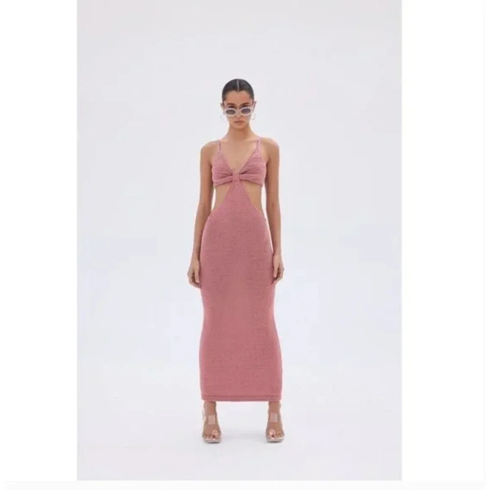 cult gaia serita cut-out knit maxi dress SERITA DRESS